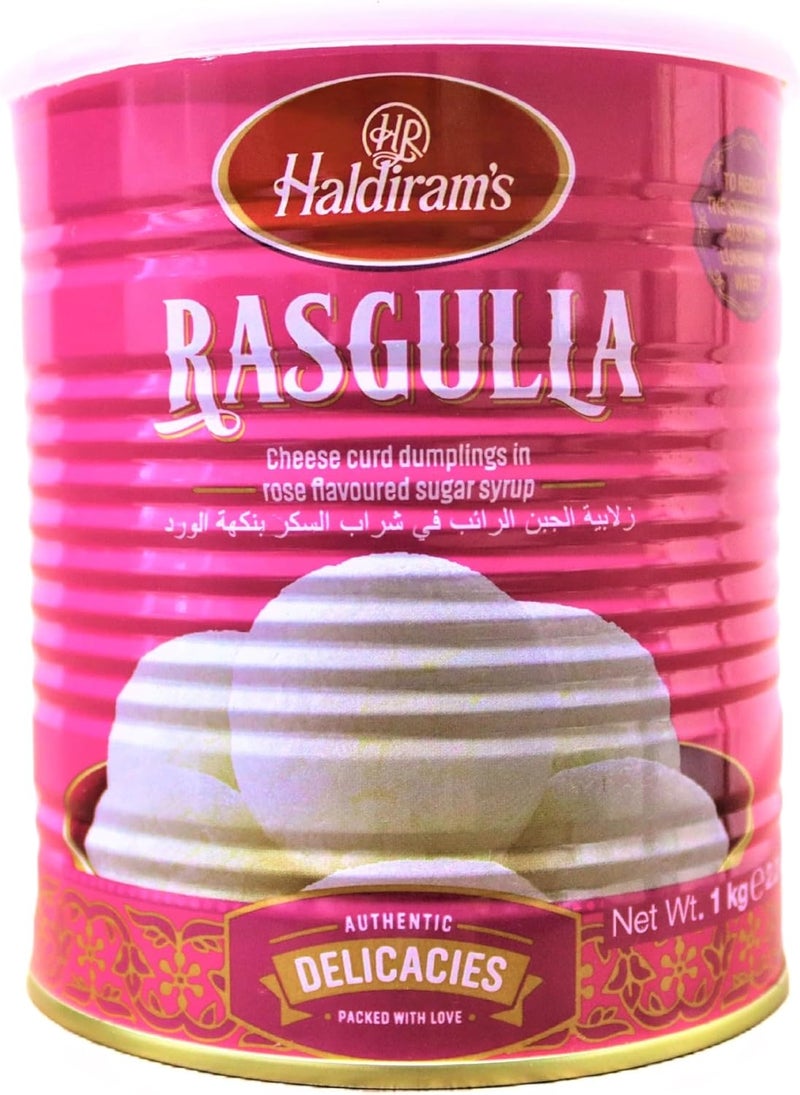 Haldiram's Rasgulla 1kg - Authentic Indian Sweet - Image 1