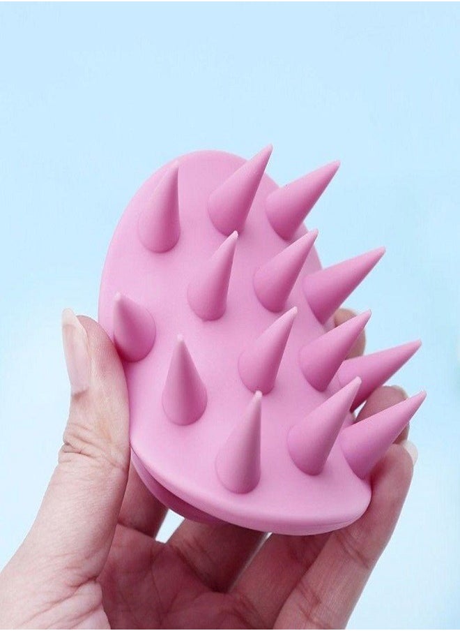 Generic - Silicone Hair Scrubber Shower Scalp Brush - Multicolor - Image 1