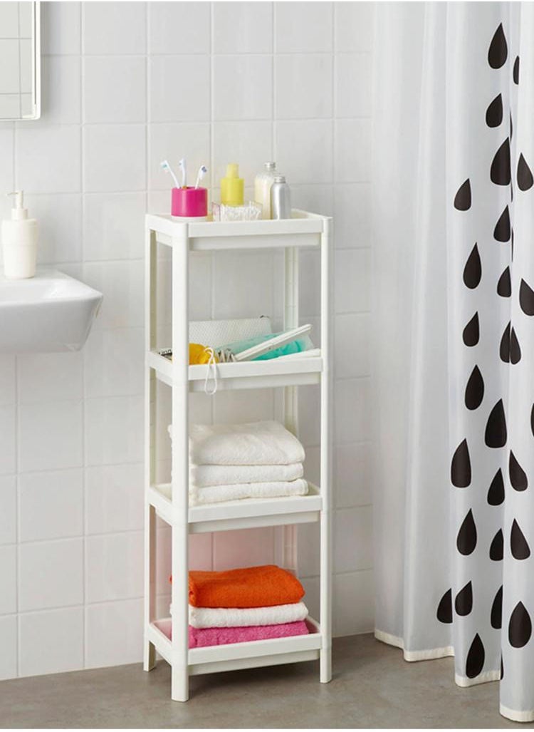 Generic - White bathroom shelf - Image 1