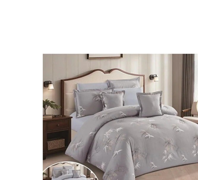 Single bedsheet set, 100% cotton, double-sided, floral pattern, 4-piece duvet set, size 220+170cm