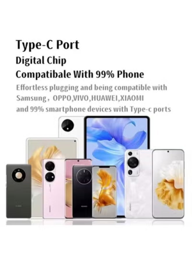 باور بلس سماعة أذن داخلية بمنفذ Type-C مع ميكروفون أبيض - Image 3