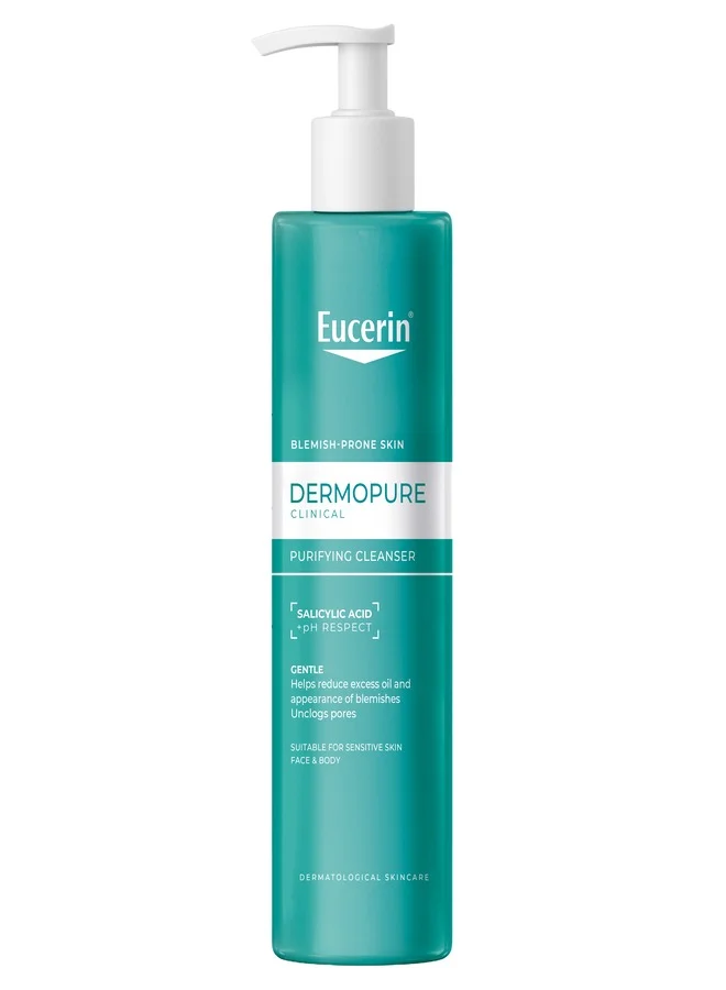 Eucerin  Eucerin DERMOPURE CLINICAL Purifying Cleansing Gel with Salicylic Acid 400ml  | Best Price UAE