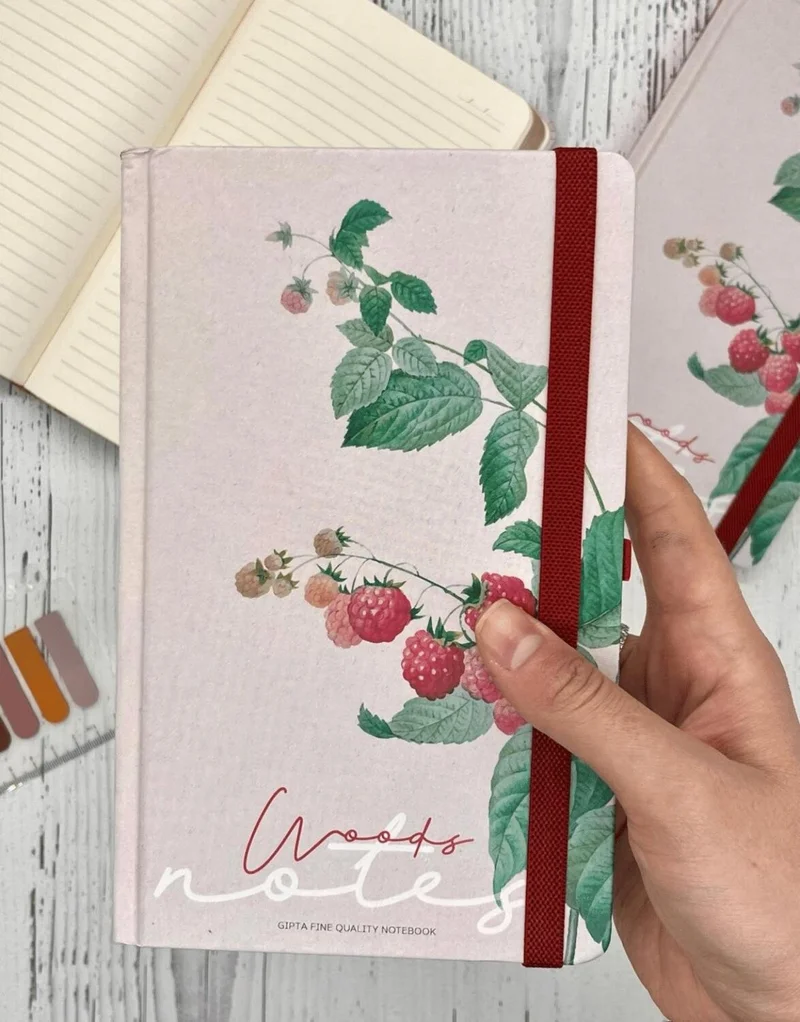 Kağıt Gemi Dükkan Paper Ship Shop Blackberry Pattern Hard Cover Notebook Agenda Planner Bullet Journal