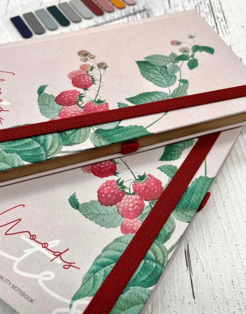 Kağıt Gemi Dükkan Paper Ship Shop Blackberry Pattern Hard Cover Notebook Agenda Planner Bullet Journal
