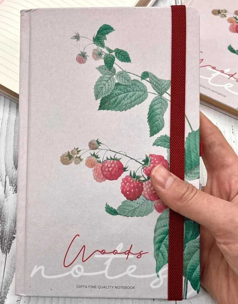 Kağıt Gemi Dükkan Paper Ship Shop Blackberry Pattern Hard Cover Notebook Agenda Planner Bullet Journal