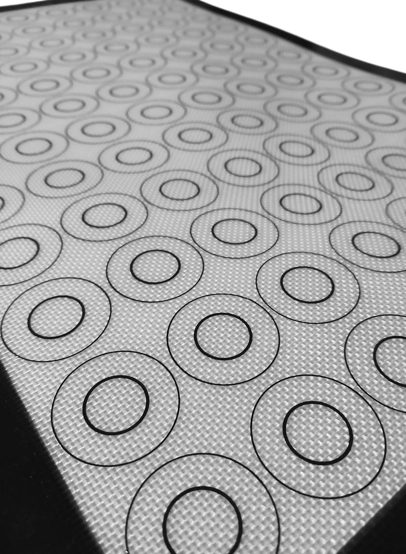 Non-stick Heat-Resistant Silicone Baking Mat – 60×40 cm, with Precision Guide Circles for Easy and Professional Preparation of Pastries, Macarons, and Cookies.  - Image 2