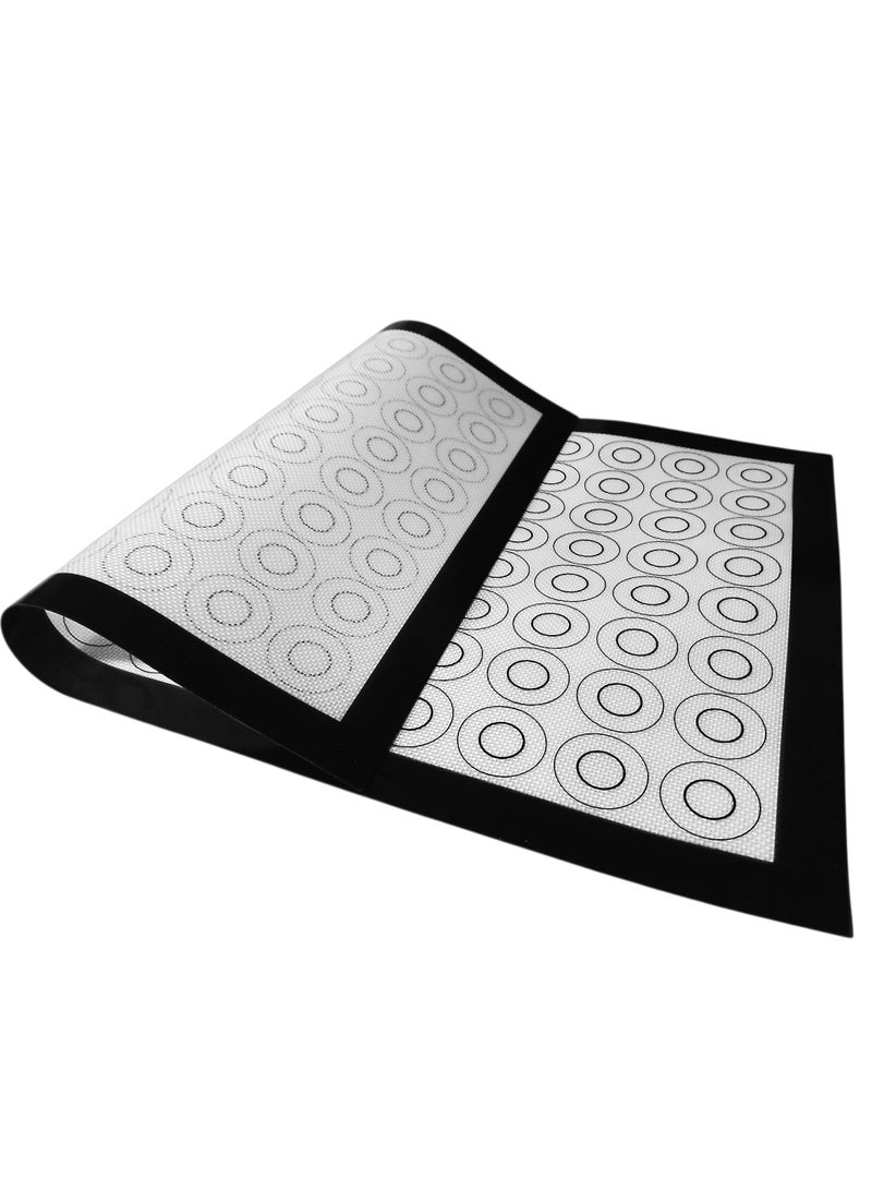 Non-stick Heat-Resistant Silicone Baking Mat – 60×40 cm, with Precision Guide Circles for Easy and Professional Preparation of Pastries, Macarons, and Cookies.  - Image 4