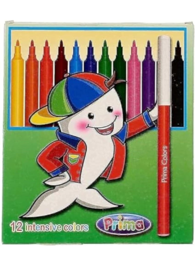 بريما أقلام تلوين بريما  - 24 قطعة - Image 1