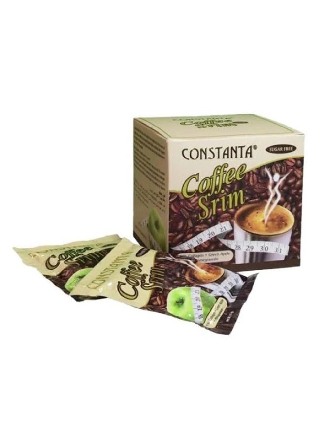 CONSTANTA Instant Slimming Coffee Weight Loss for slim, Sugar Free, Natural Diet Beauty life slimming green coffee for weight loss12 sachets - Image 1