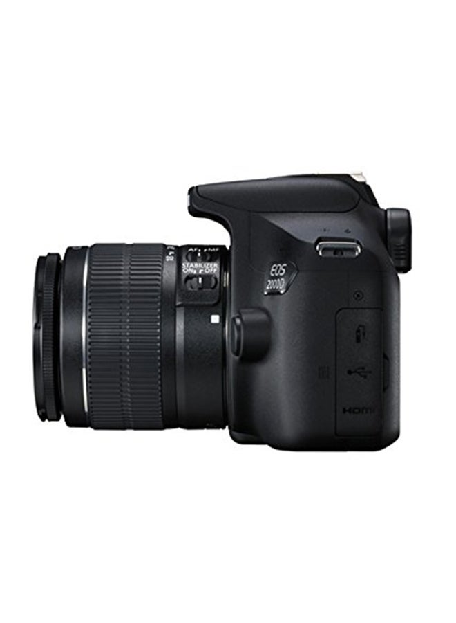 Canon EOS 2000D DSLR Camera With Lens Zoom EF-S 18-55mm 1:3.5-5.6 IS II 24.2MP, FULL HD LCD, Built-In Wi-Fi and NFC Black - Image 4