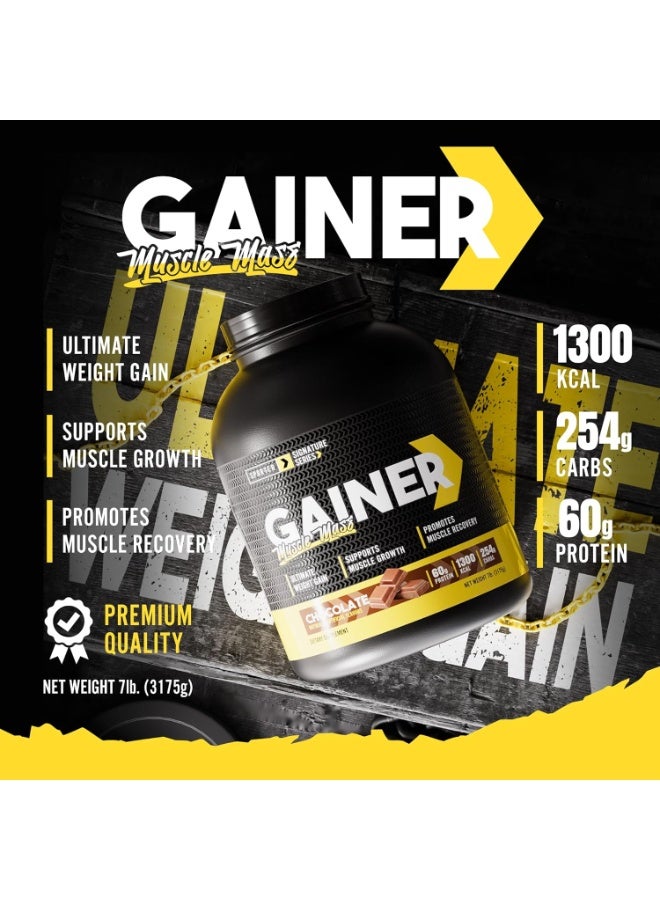 SPORTER Mass Gainer - High-Calorie Muscle Builder with Creatine, BCAA & MCT Oil - 7lb Chocolate for Weight Gain, Muscle Recovery & Strength (1300 Calories/Serving) - Image 2