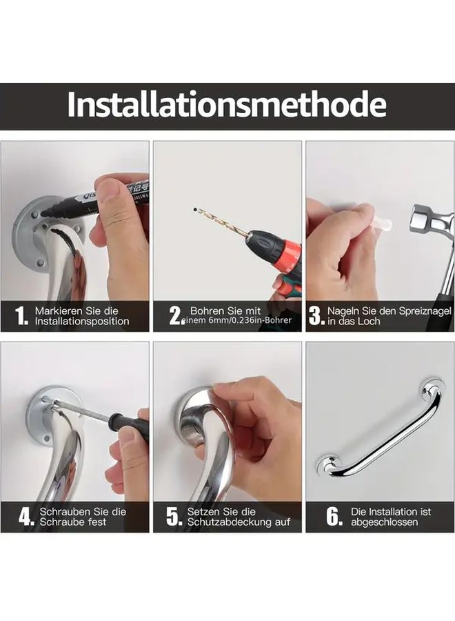 Stainless Steel Safety Grab Bar Non Slip Handrail For Bathroom Shower Toilet Stairs Kitchen - Image 5