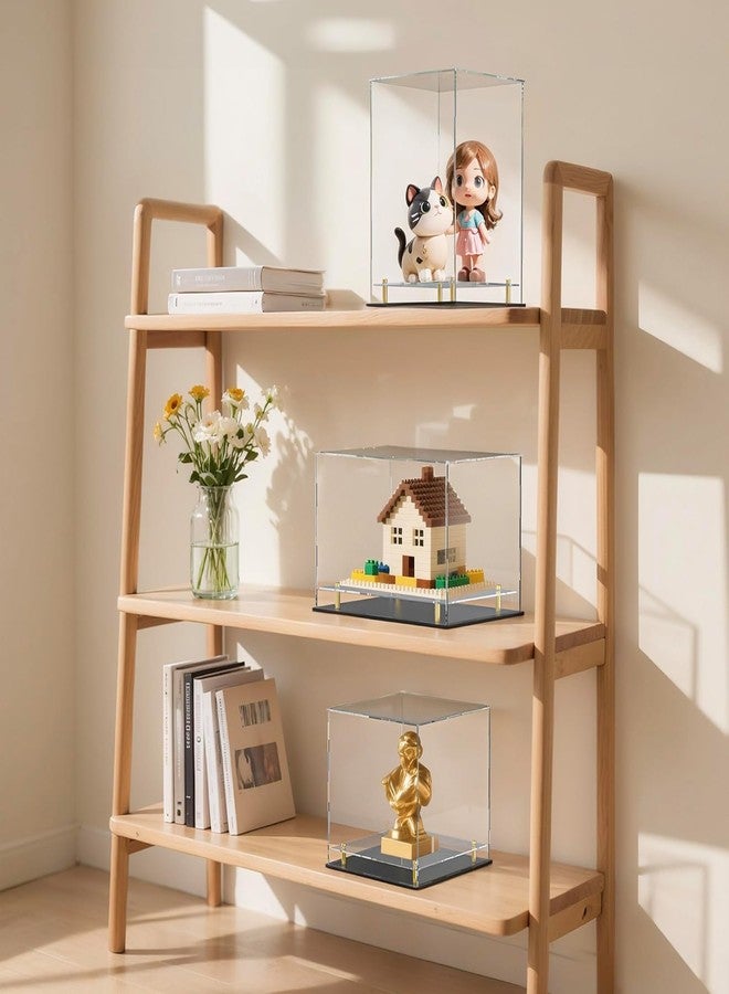 UoYeet Acrylic Display Case with Floating Shelf & Thick Base - UV-Protected Collectible Showcase for Souvenirs, Figurines, and Memorabilia (16" Lx13 Wx13 H) - Image 5