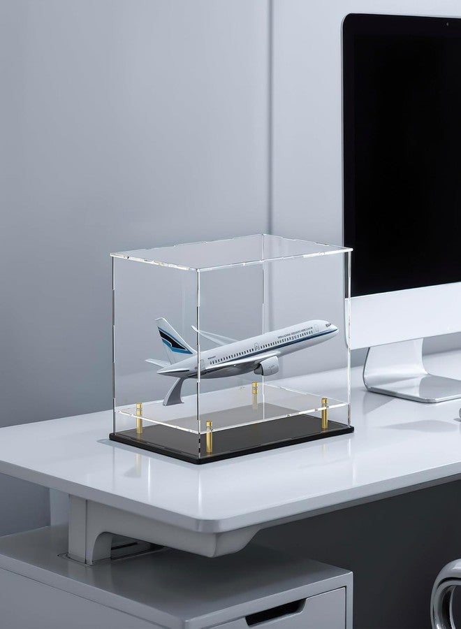 UoYeet Acrylic Display Case with Floating Shelf & Thick Base - UV-Protected Collectible Showcase for Souvenirs, Figurines, and Memorabilia (16" Lx13 Wx13 H) - Image 3