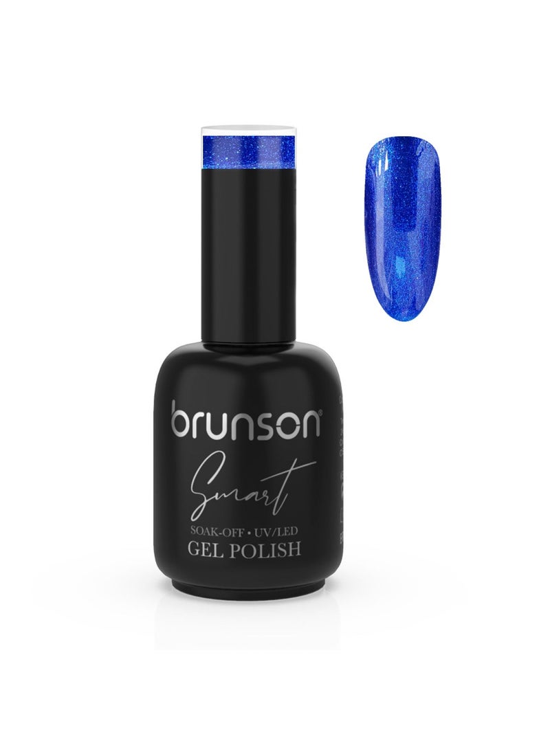 brunson Gel Polish, 15ml Smart Gel Nails Glossy Shine Finish Long Lasting Soak off UV Gel Nal Polish for Nail Art French Manicure Pedicure Salon Quality Chip Resistant Gel Nail Extensions UV Gel Nail Paint