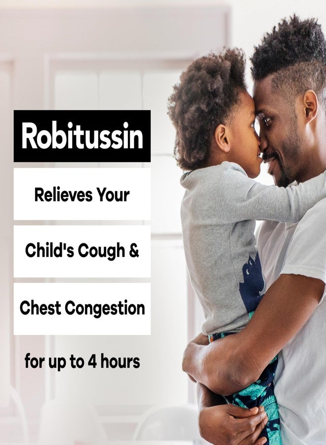Robitussin Children's Robitussin Cough and Chest Congestion DM, Cough Medicine for Kids, Grape Flavor - 4 Fl Oz x 3 - Image 3