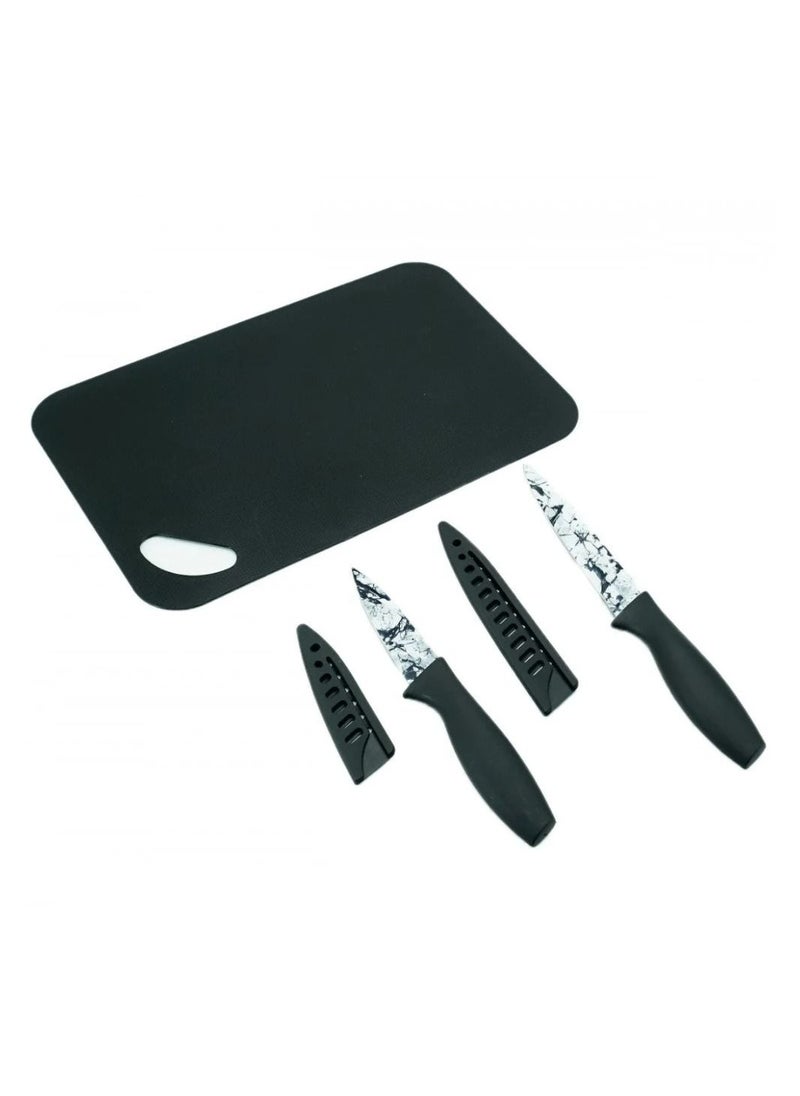 BASURRAH Knife Set With Black Cutting Board 26-72766  - Image 2