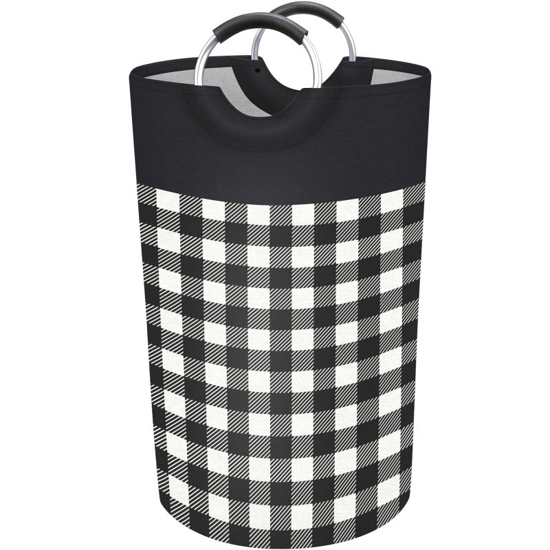 Blisstotes Laundry Basket  Laundry Hamper  Hampers For Laundry  Clothes Baskets Collapsible With Handles Waterproof For Bathroom Storage College Dorm  Family (Black  L) - Image 1