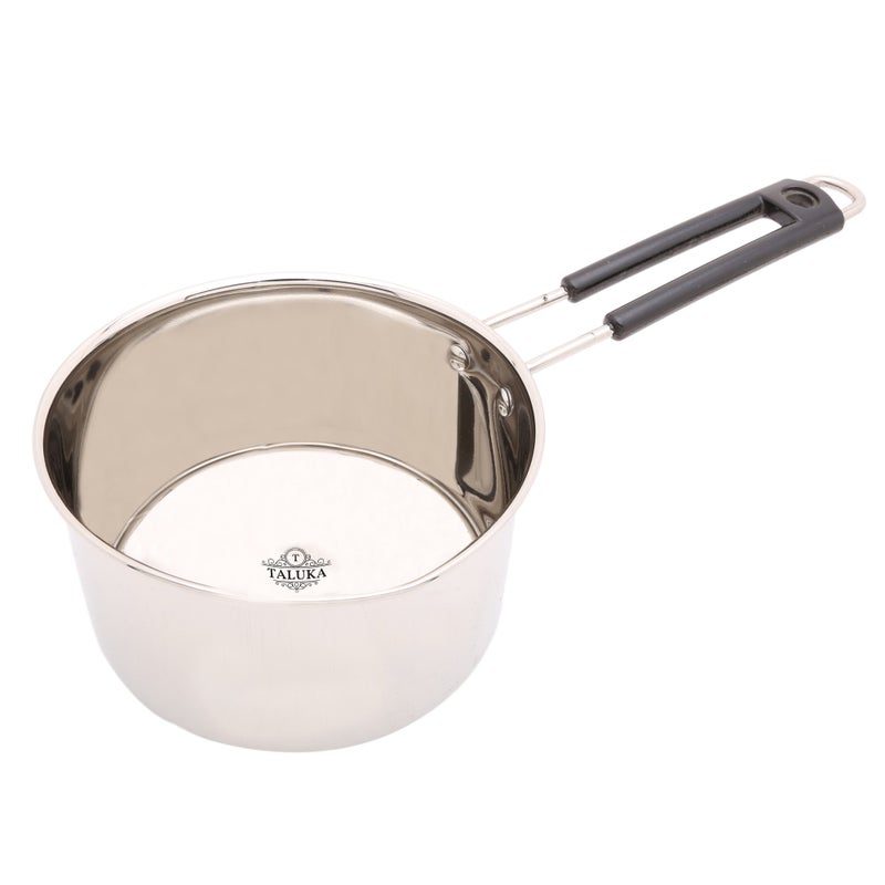 Taluka طاسة تالوكه (13" × 6" × 3.5" بوصة تقريبًا) من الفولاذ المقاوم للصدأ الصديق للحرارة بسعة 1 لتر - Image 3