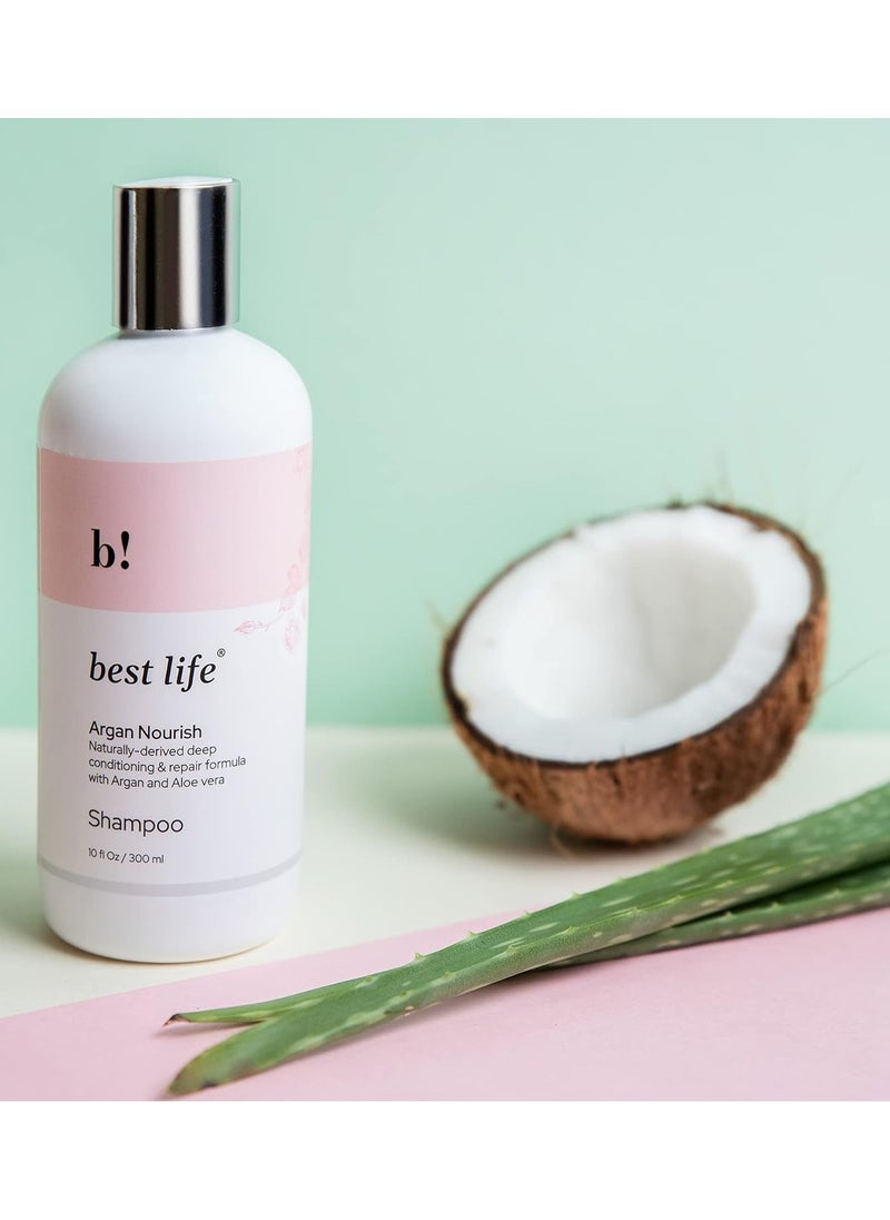 Best Life Best Life Moroccan Argan Oil Hair Shampoo for Dull Dry Frizzy Hair 300 Ml Moisturize Strengthen Curly and Wavy Hair  - Image 2