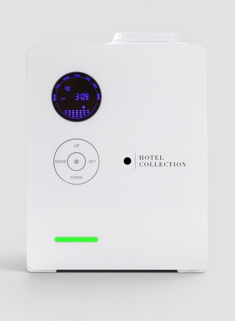Hotel Collection Penthouse Scent Diffuser Advanced Atomization Technology, Programmable Timer, Secure Fragrance Lock, Waterless and Heatless, Cold Air Diffusion Built-in Fan Safe for Everyone 1,200 sq ft - White