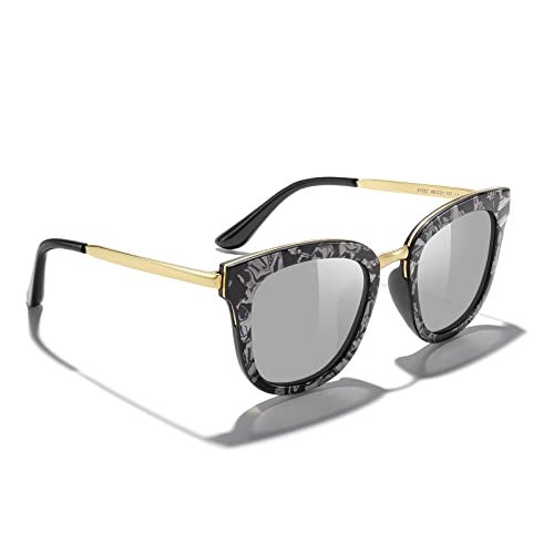 MERRY'S Girls Cat Eye Sunglasses for kids Children Polarized Sunglasses S7001 (Silver, 46) - Image 5