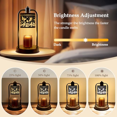 FullyCare Candle Warmer Lamp Electric with Timer: Wax Melts for Warmer Yankee Candles Large - Dimmable Candle Warmer for Birthday Christmas Gift Bedroom Home Decor - Image 2
