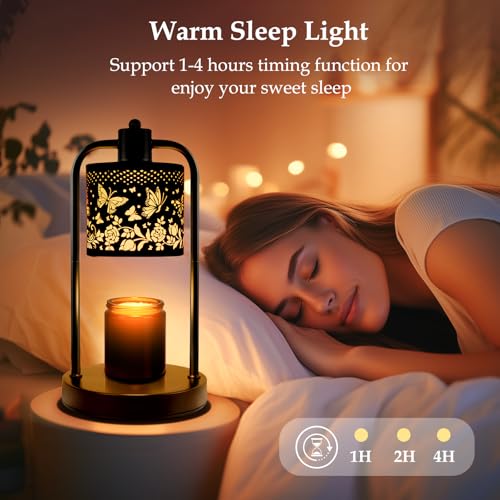 FullyCare Candle Warmer Lamp Electric with Timer: Wax Melts for Warmer Yankee Candles Large - Dimmable Candle Warmer for Birthday Christmas Gift Bedroom Home Decor - Image 3