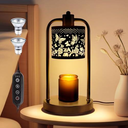 FullyCare Candle Warmer Lamp Electric with Timer: Wax Melts for Warmer Yankee Candles Large - Dimmable Candle Warmer for Birthday Christmas Gift Bedroom Home Decor - Image 1