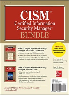 Cism Certified Information Security Manager Bundle by Gregory, Peter Paperback