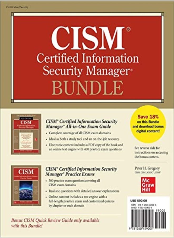 null - Cism Certified Information Security Manager Bundle by Gregory, Peter Paperback - Image 1
