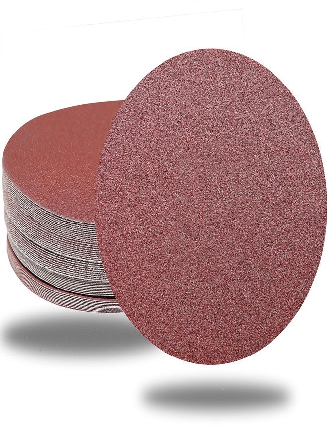 Tonmp 50 PCS 7 Inch Sanding Discs Set - 60 80 120 180 240 Grits Sandpaper, 7" Hook-and-Loop Aluminum Oxide Abrasive Sander Paper for Random Orbit Floor Drywall Sander - Image 1
