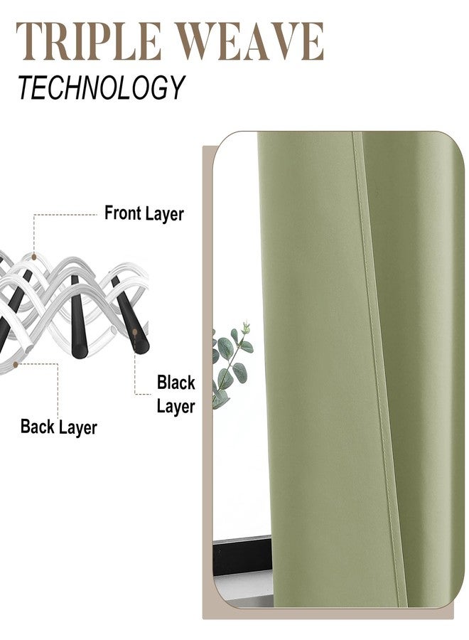 Lecloud Sage Green Valance for Windows 16 Inch Length, Privacy Thermal Insulated Room Darkening Small Curtains, Farmhouse Rod Pocket Drapes for Bathroom Cabinet Camper RV Bunk, 60" W x 16" L 1 Panel - Image 5