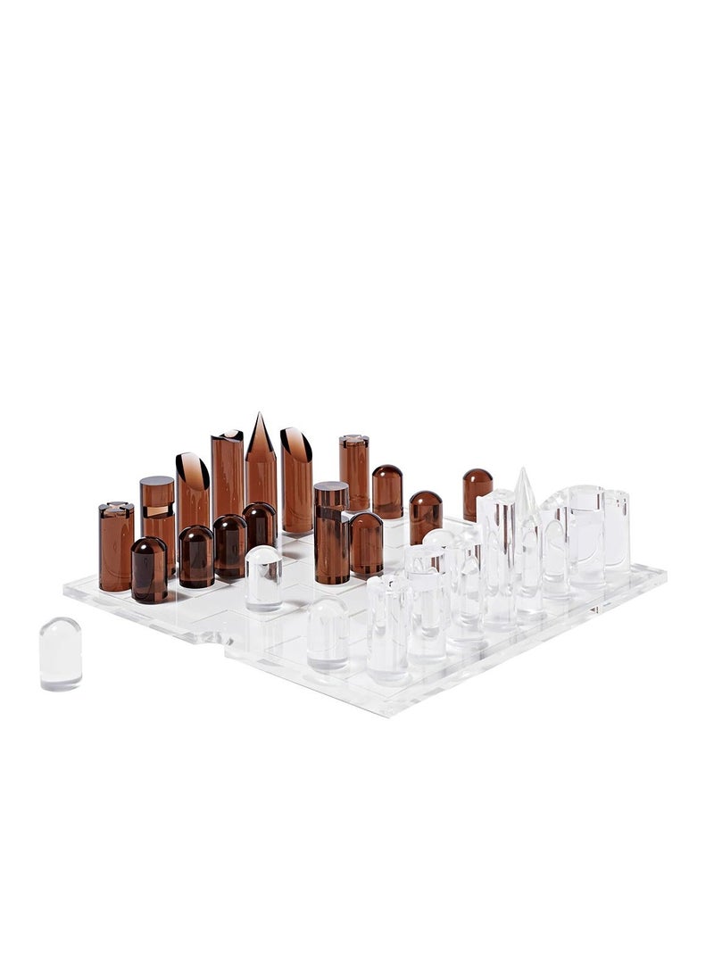 SUNNY LIFE - Lucite Chess & Checkers - Image 1