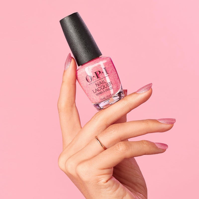 OPI Nail Lacquer Pixel Dust | Opaque Light Pink Shimmer Chip Resistant Nail Polish | Xbox Collection - Image 3