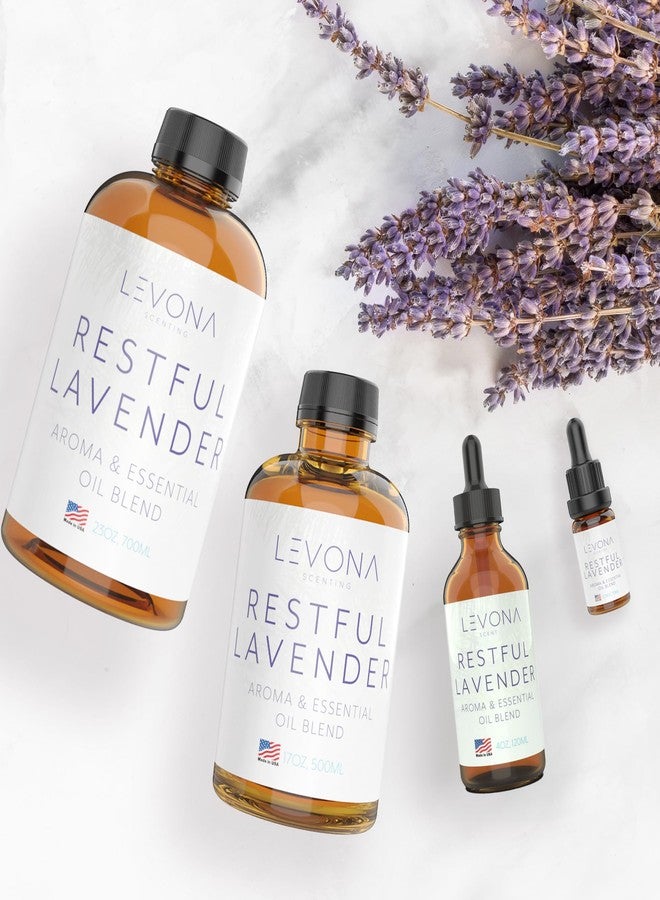LEVONA SCENT زيوت عطرية نقية من ليفونا سينتس لأجهزة التبخير المنزلي - زيت اللافندر العطري الهادئ هو مزيج زهري من الأوكالبتوس والبرغموت واللافندر - زيت معطر - Image 5