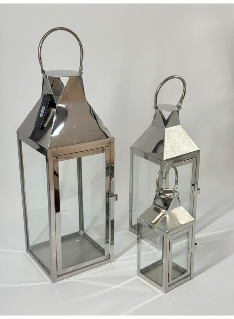 Living Set of Metal Lanterns with Glass: Practical and Attractive Lighting - Image 5