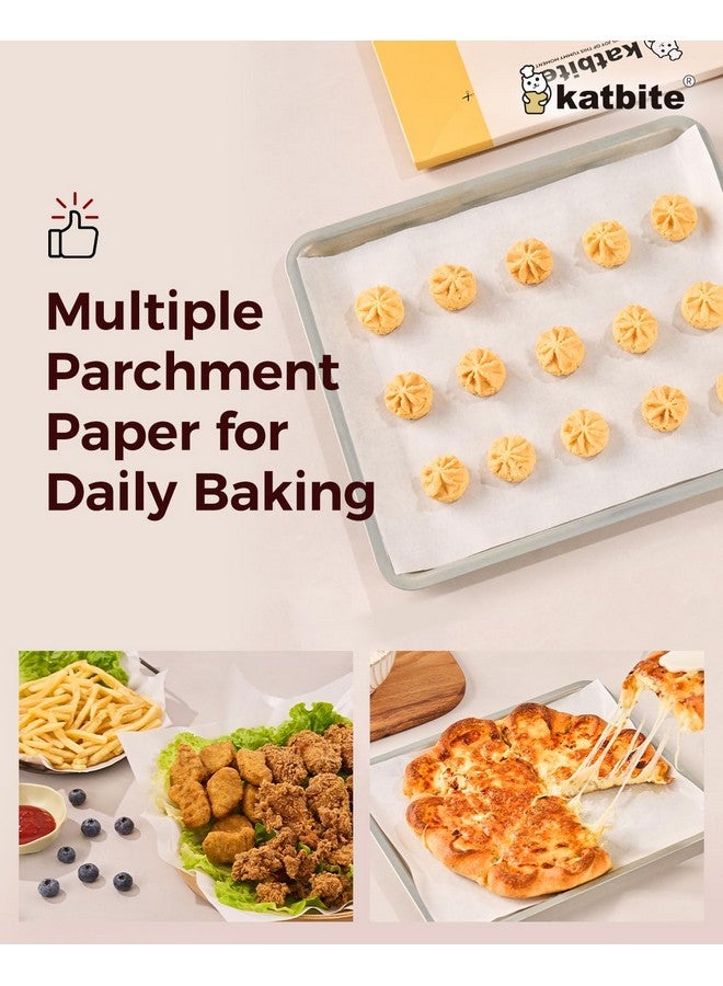 Katbite 200PCS 12x16 In Heavy Duty Flat Parchment Paper, Parchment Paper Sheets for Baking Cookies, Cooking, Frying, Air Fryer, Grilling Rack, Oven(12x16 Inch)[Advanced Series] - Image 5
