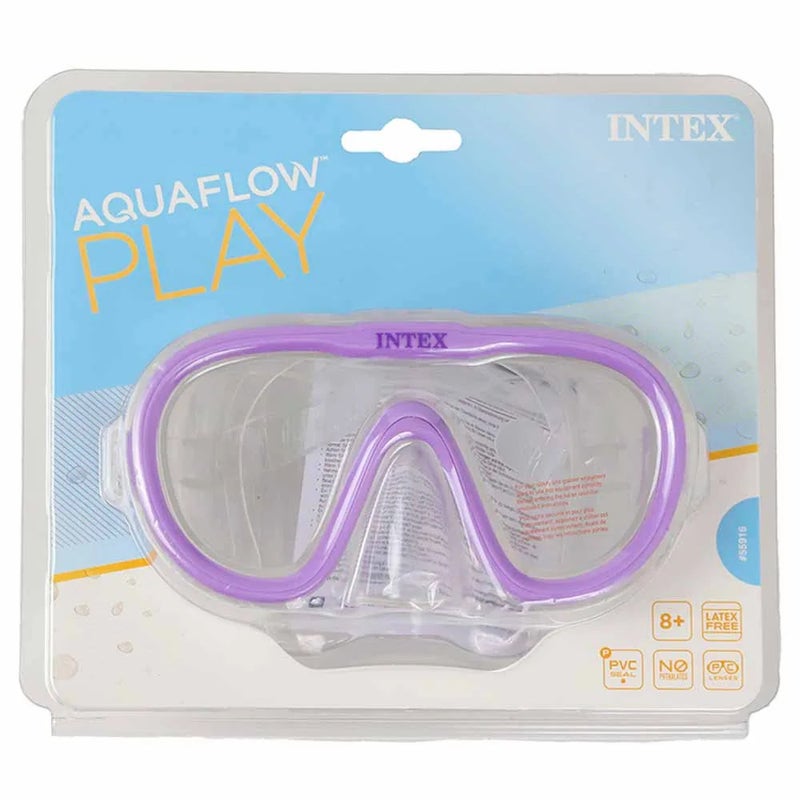 Intex Hydro Swim Ever Sea Mask, Aqua Flow Play Sea Scan Swim Mask- Purple