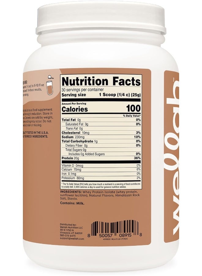 Wellah Wellah Protein Your Whey (30 Servings, Coconut Flavored) - Whey Protein Isolate Protein  - Image 4