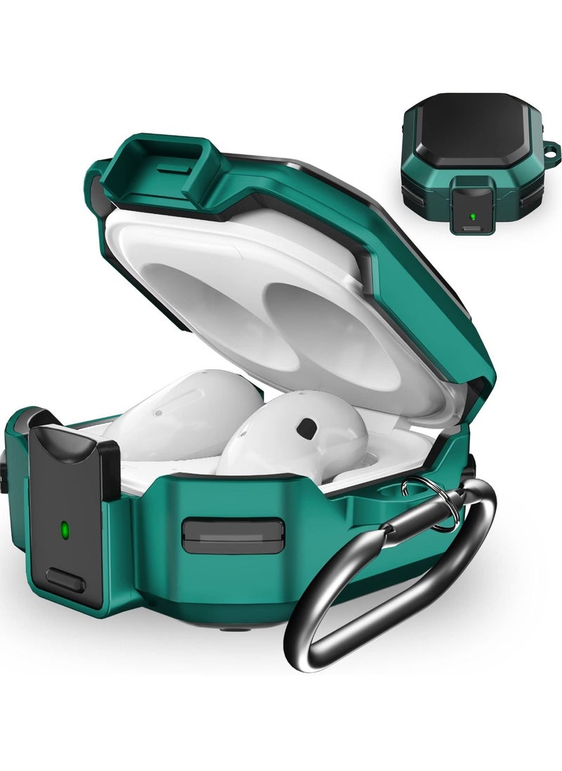 Vermaney - Compatible with Samsung Galaxy Buds 2 Pro Case 2022 /Galaxy Buds 2 Case 2021/Galaxy Buds Pro Case 2021/Galaxy Buds Live Case 2020 /In-Ear Shockproof Case with Carabiner and Safety Lock - Image 1