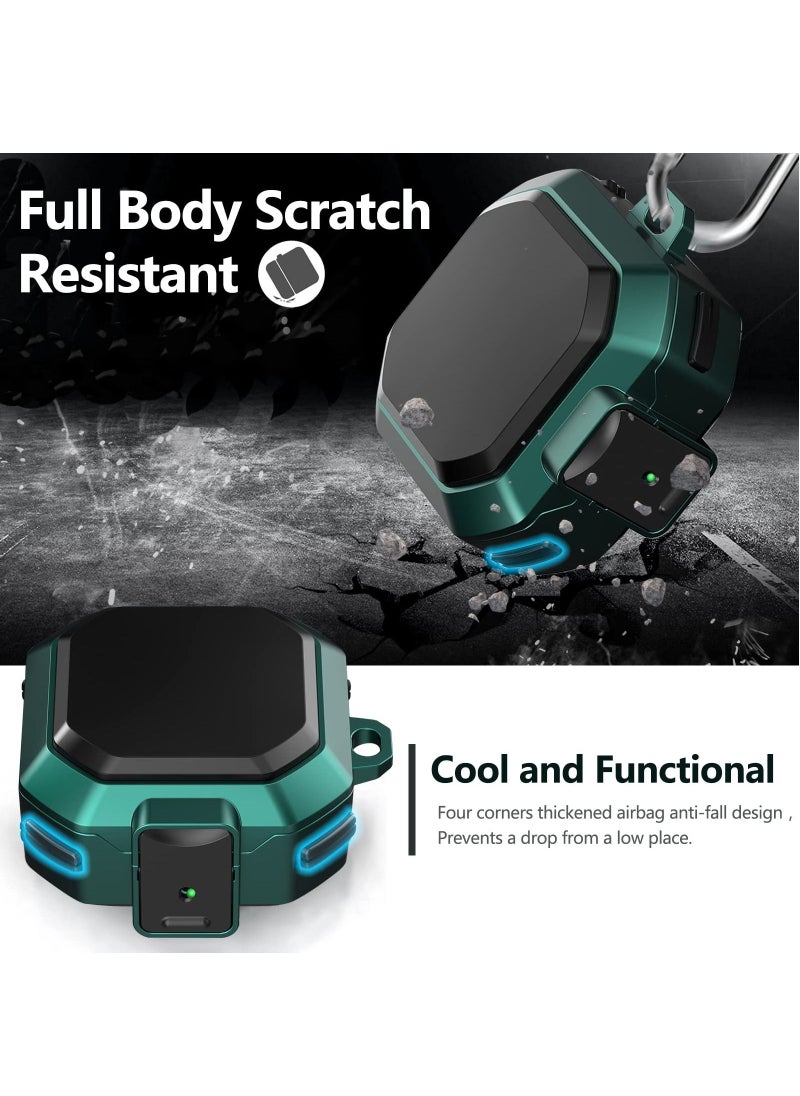 Vermaney - Compatible with Samsung Galaxy Buds 2 Pro Case 2022 /Galaxy Buds 2 Case 2021/Galaxy Buds Pro Case 2021/Galaxy Buds Live Case 2020 /In-Ear Shockproof Case with Carabiner and Safety Lock - Image 1