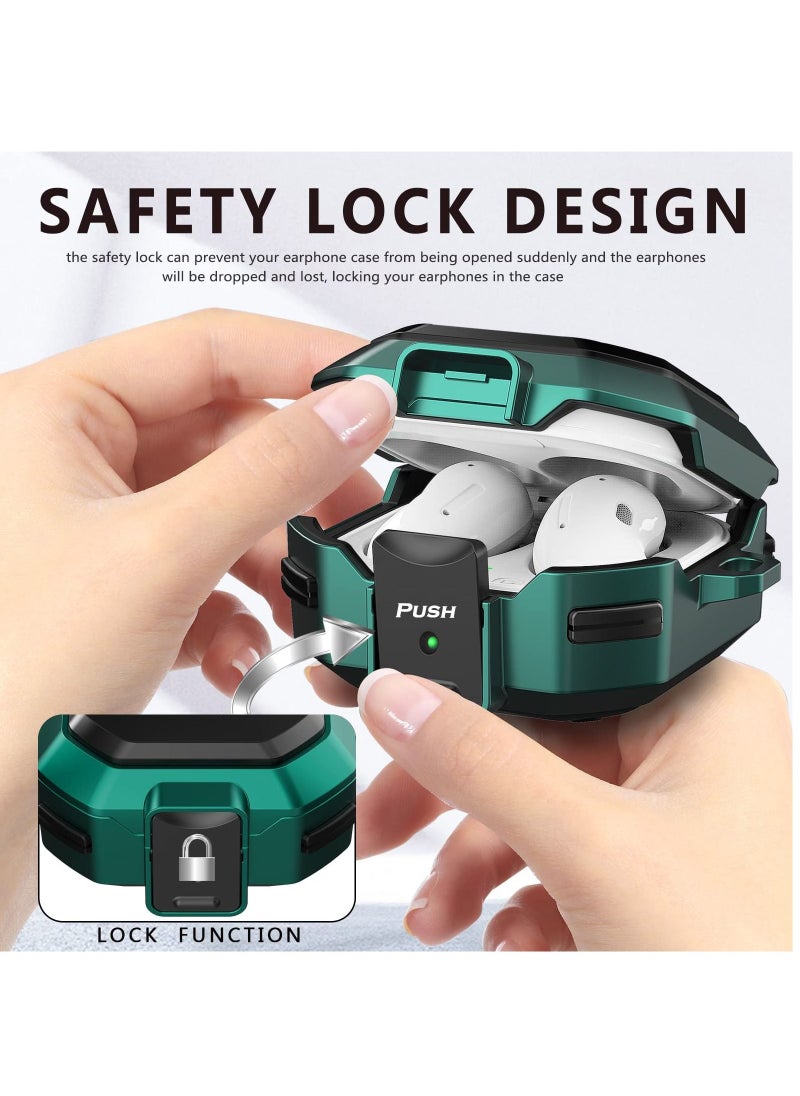 Vermaney - Compatible with Samsung Galaxy Buds 2 Pro Case 2022 /Galaxy Buds 2 Case 2021/Galaxy Buds Pro Case 2021/Galaxy Buds Live Case 2020 /In-Ear Shockproof Case with Carabiner and Safety Lock - Image 1