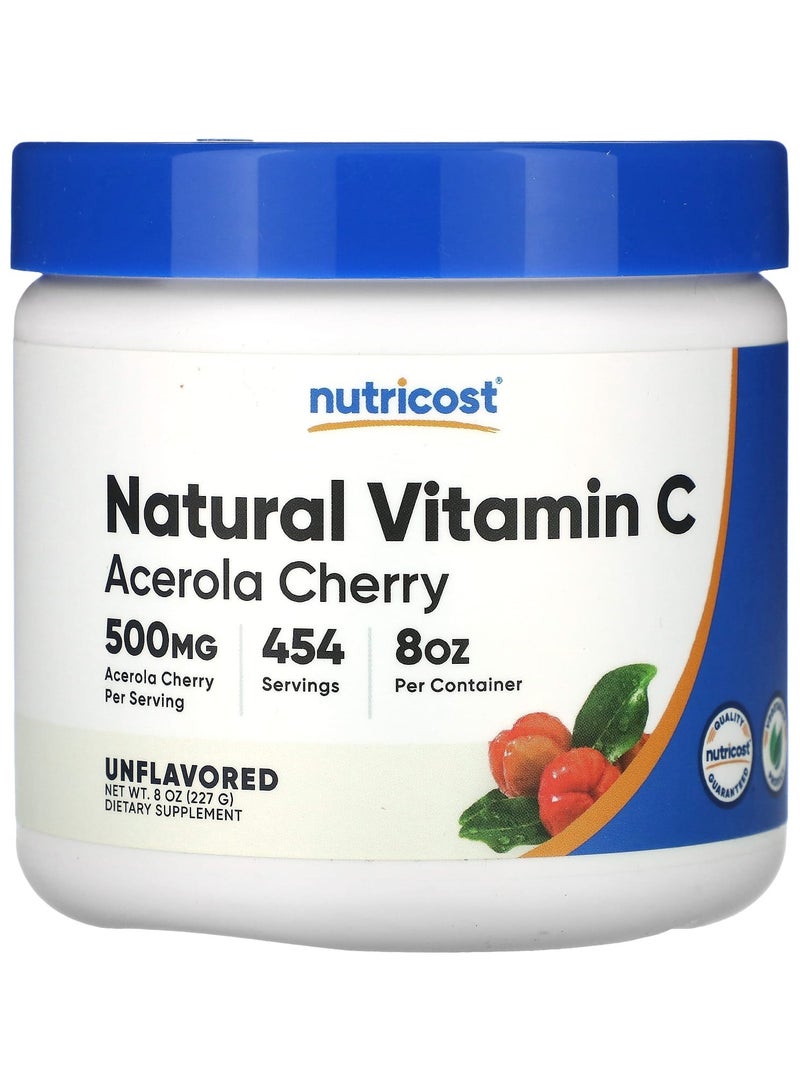 Natural Vitamin C, Unflavored, 8 oz (227 g)