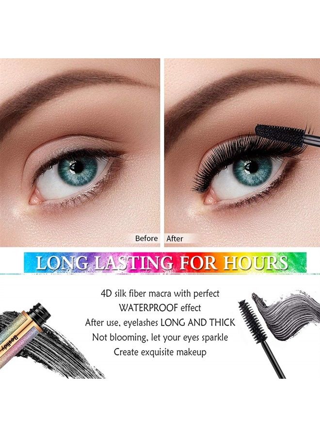 Bestidy 4D Silk Fiber Lash Mascara,Natural Waterproof Smudge-proof Mascara,Thickening Lengthening Mascara No Clumping, No Smudging Lasting All Day - Image 2