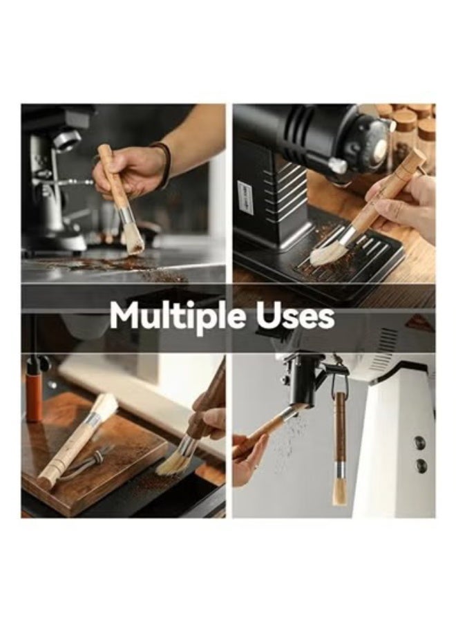 Jarrah Manual Coffee Grinder Cleaning Brush Wooden Handle Coffee Grinder Brush for Burr Grinder and Coffee Tools - Image 2