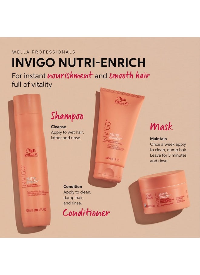 Wella Professionals Wella Professionals Invigo Nutri-Enrich Mask| Deep Nourishing & Moisturizing Hair Mask For Dry & Damaged Hair| 5.07 Fl Oz  - Image 2