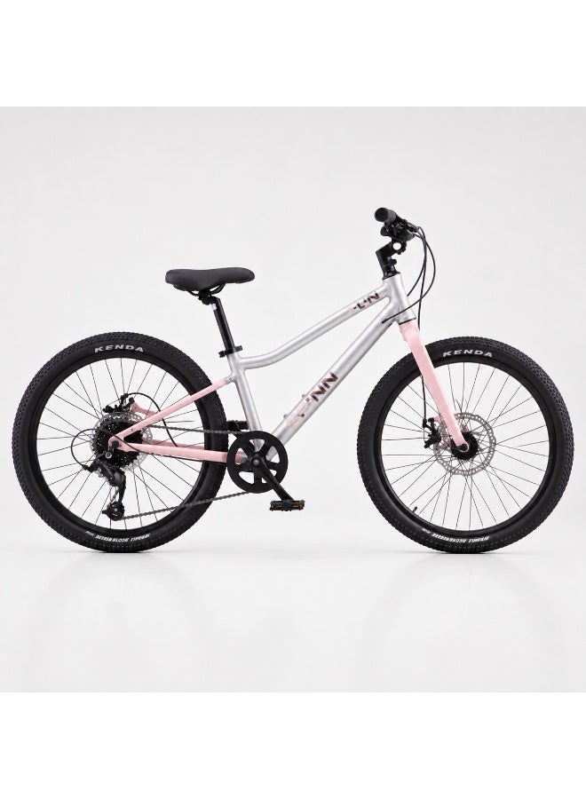 SPINN Fun 8D 24-Inch  Kids & Teens | 24-Inch Wheel Size | Adjustable Seat | 8-Speed Disc Brake | Jet Pink - Image 1