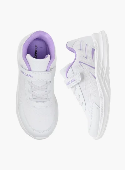 Oaklan by Shoexpress Girls Panelled Sports Shoes with Hook and Loop Closure