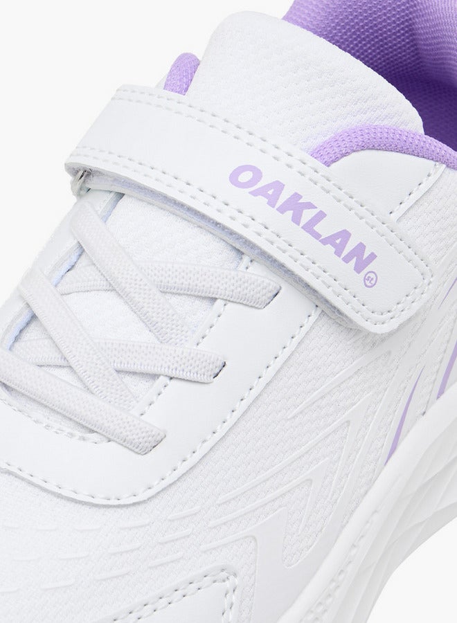 Oaklan by Shoexpress Girls Panelled Sports Shoes with Hook and Loop Closure  - Image 4